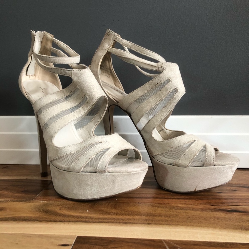 Suede Platform Heels